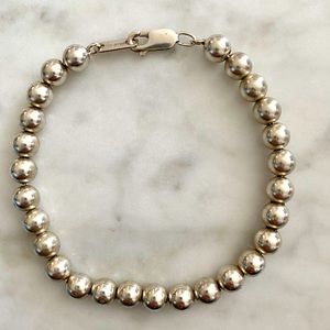 Bead bracelet- Sterling Silver beads